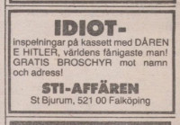 Annons 1982 11 21 Aftonbladet